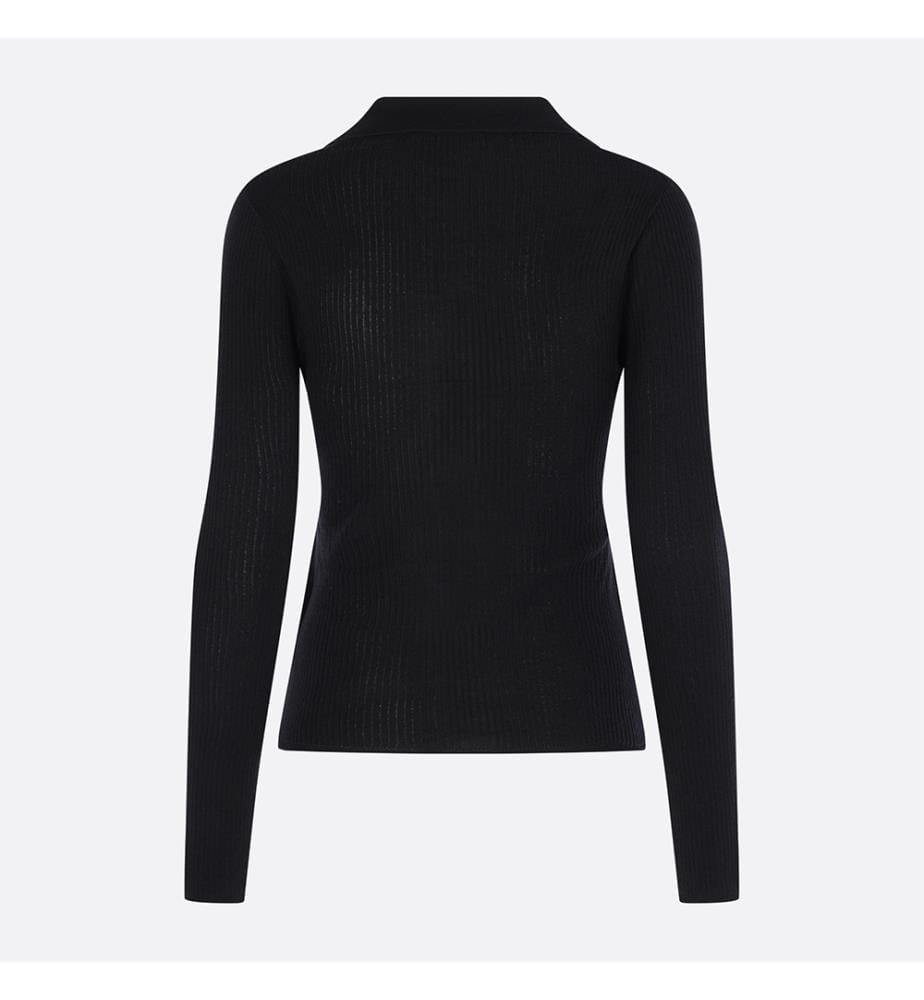 Gergo Silk and Cashmere Polo Shirt – Black