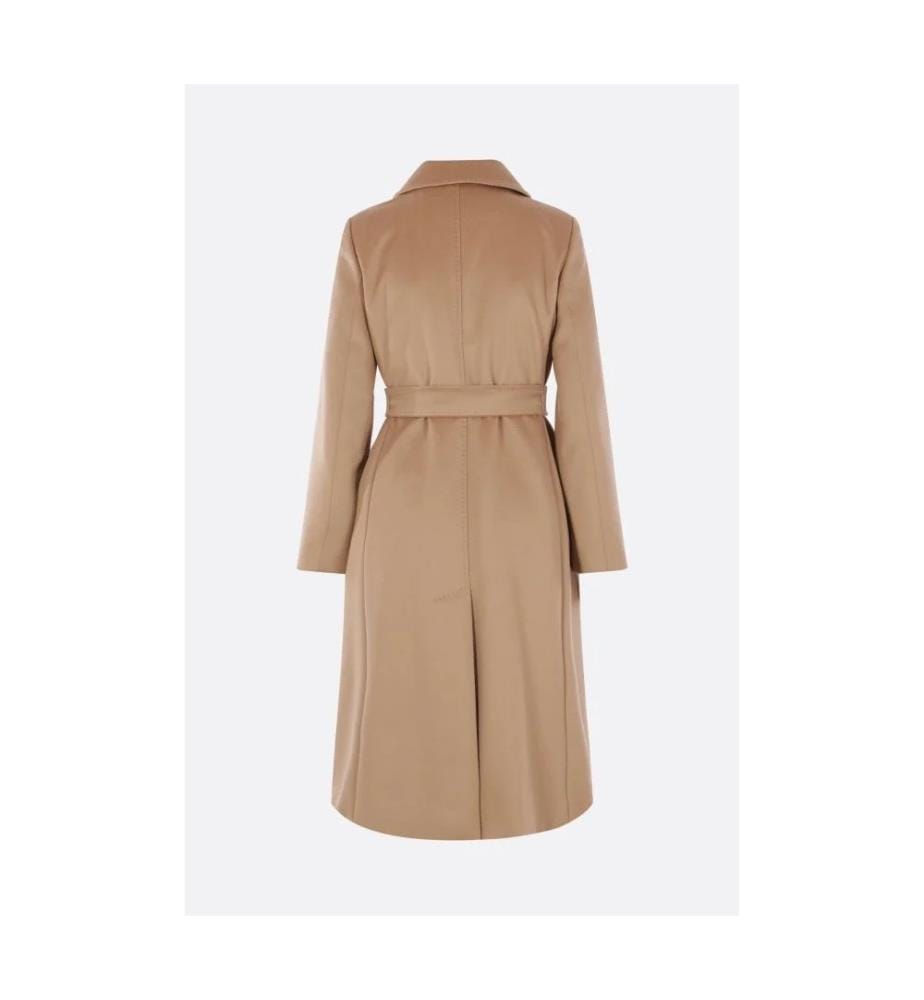 Collag Double-Breasted Wool Coat – Camel