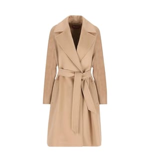 Dravenna Wool Coat – Beige