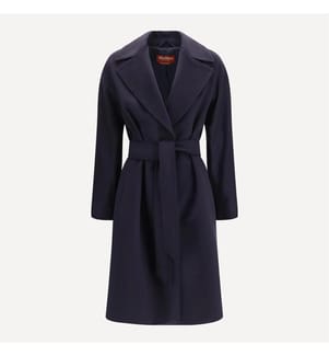 Dravenna Wool Coat – Blue