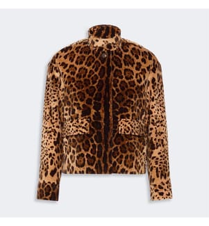Edro Printed Velvet Jacket – Brown