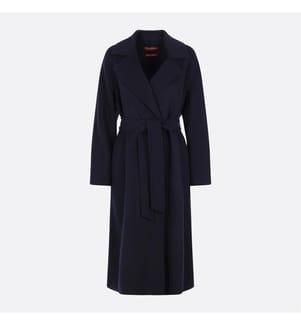 Cles Wool, Silk, and Cashmere Coat – Blue