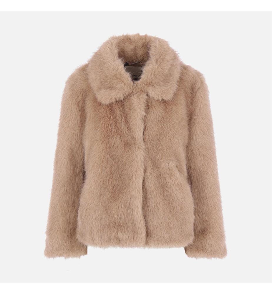 Manteau en fausse fourrure Alce – Miel