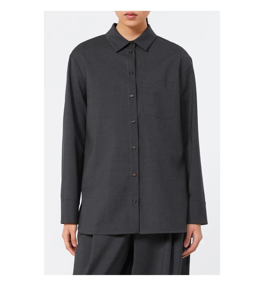 Camicia oversize Opera – Grigio antracite