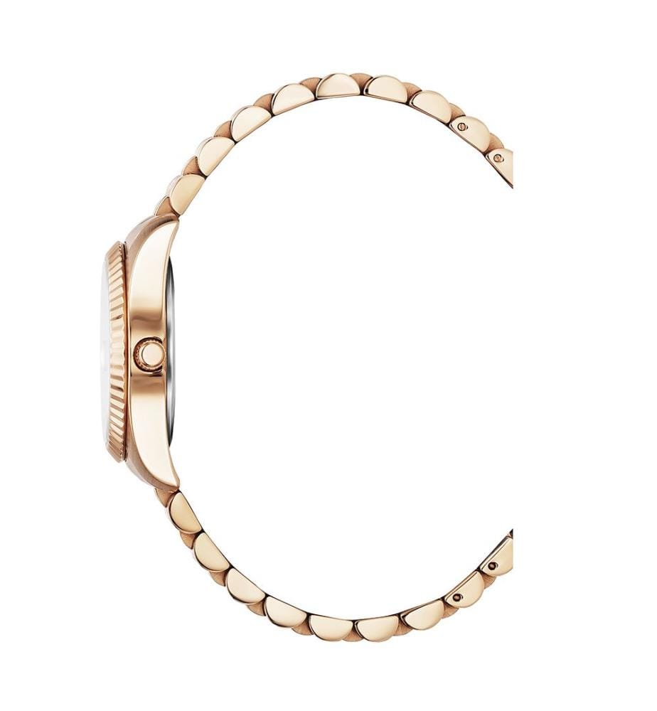 Élysées Quarzuhr 31 mm, 11 Diamanten - Silber & Roségold