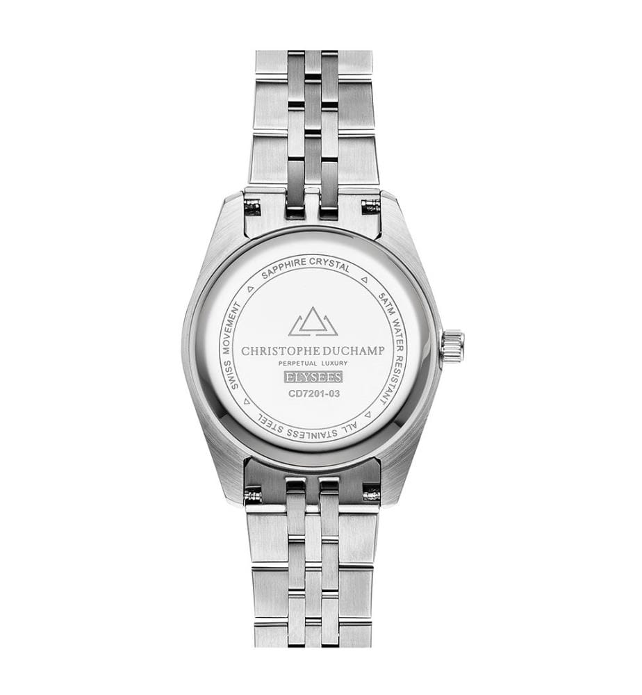 Élysées Quarzuhr 31 mm, 11 Diamanten - Silber