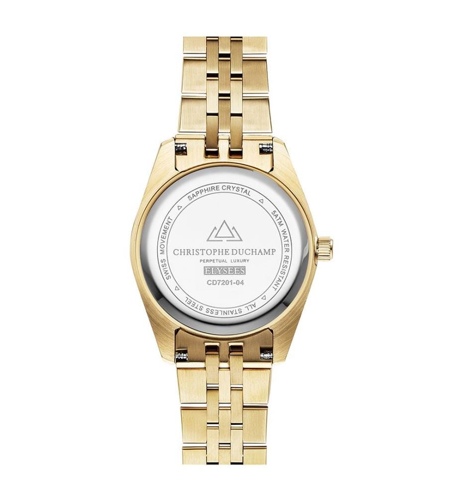 Élysées Quarzuhr 31 mm, 11 Diamanten - Silber & Gold