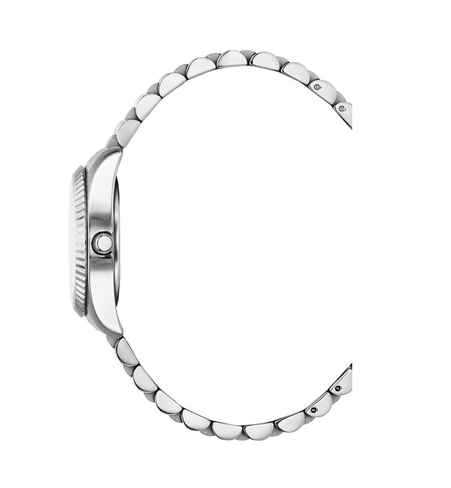 Élysées Quarzuhr 31 mm, 11 Diamanten - Hellblau & Silber