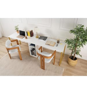 Planungsbüro – Weiss / Goldfarben