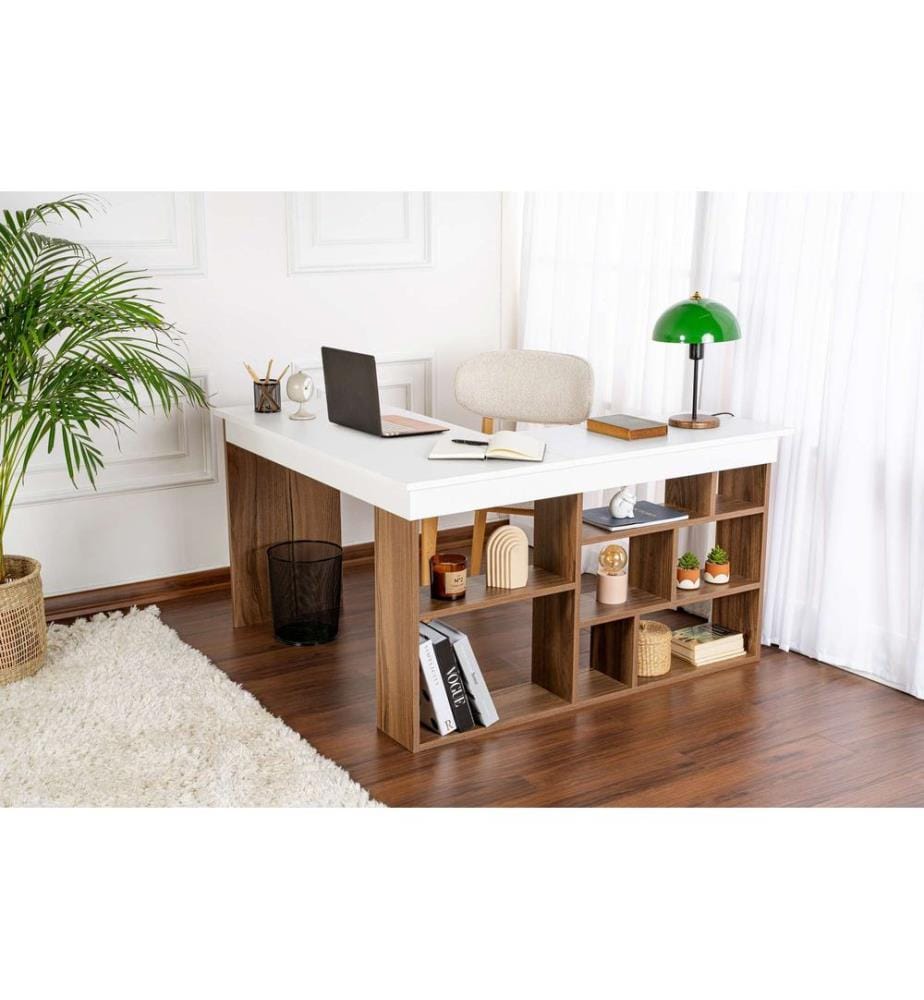 Design Office - Walnut / White