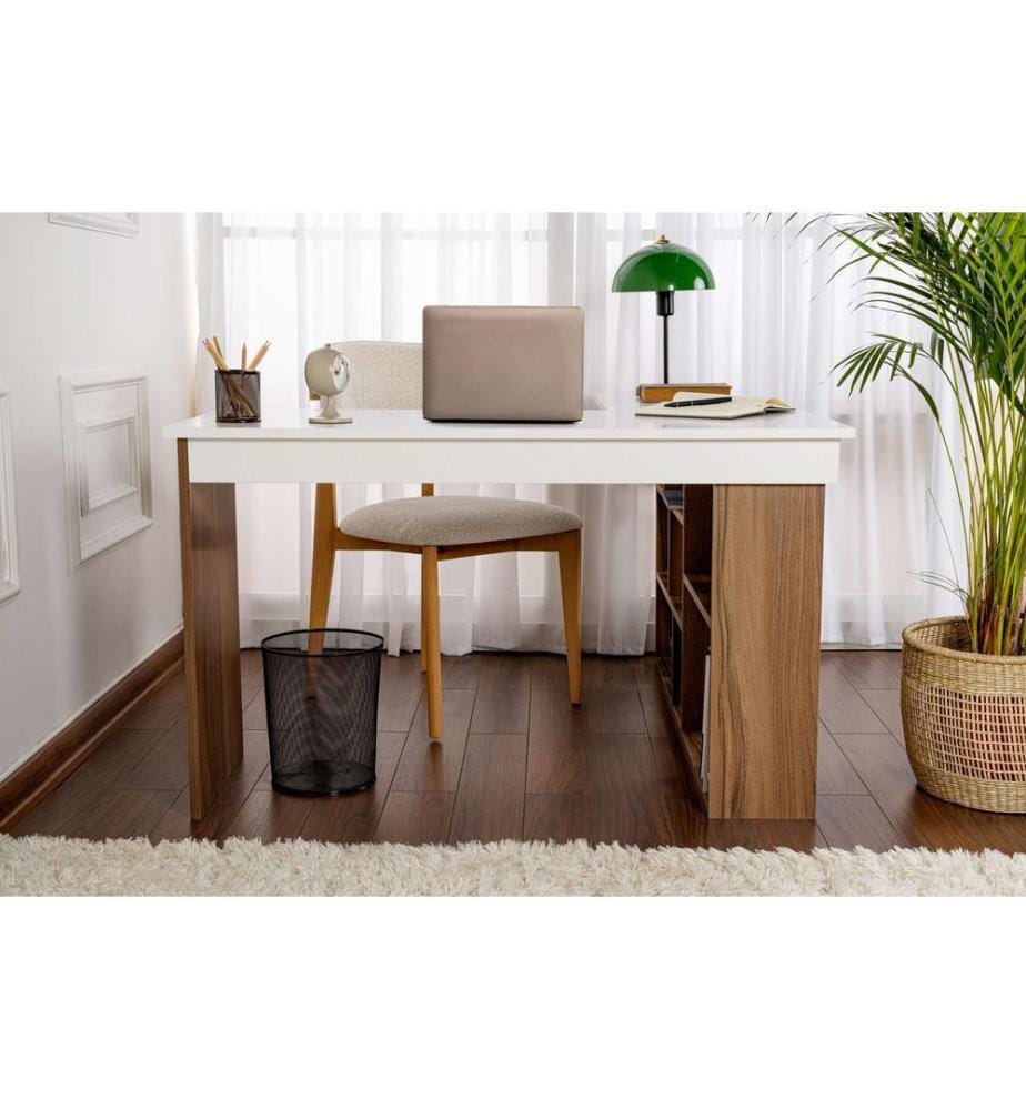 Design Office - Walnut / White
