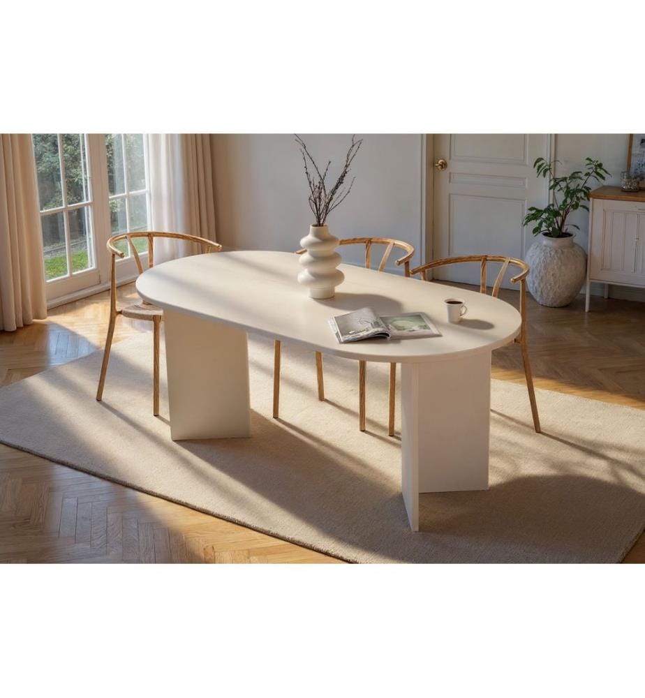Esstisch – Weisses Holz