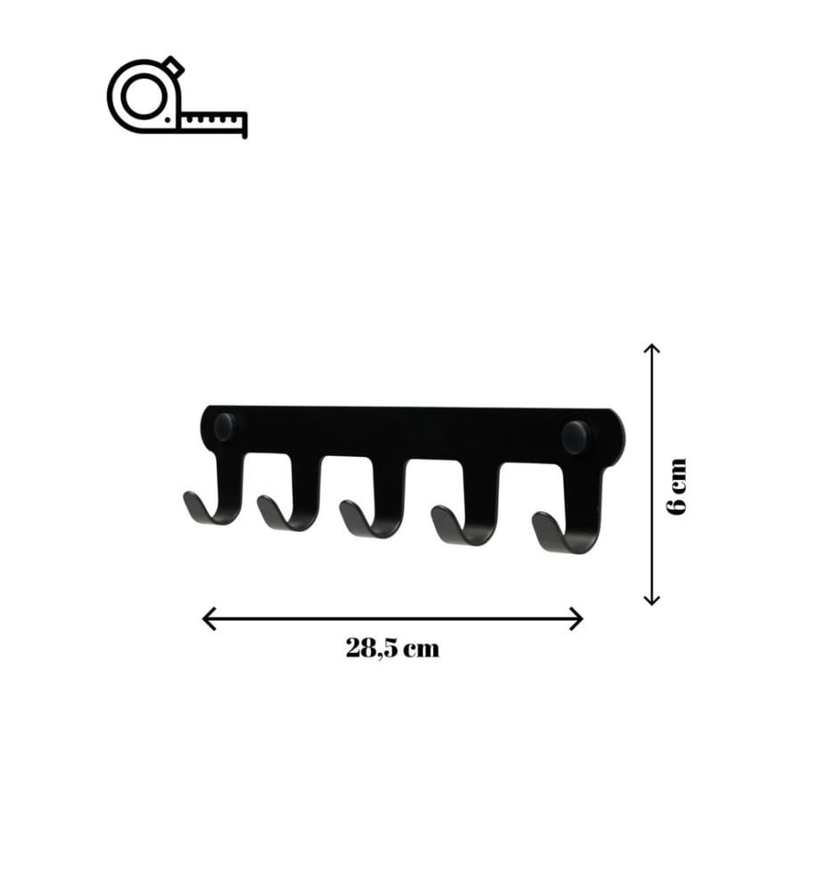 Wandhaken – Schwarz