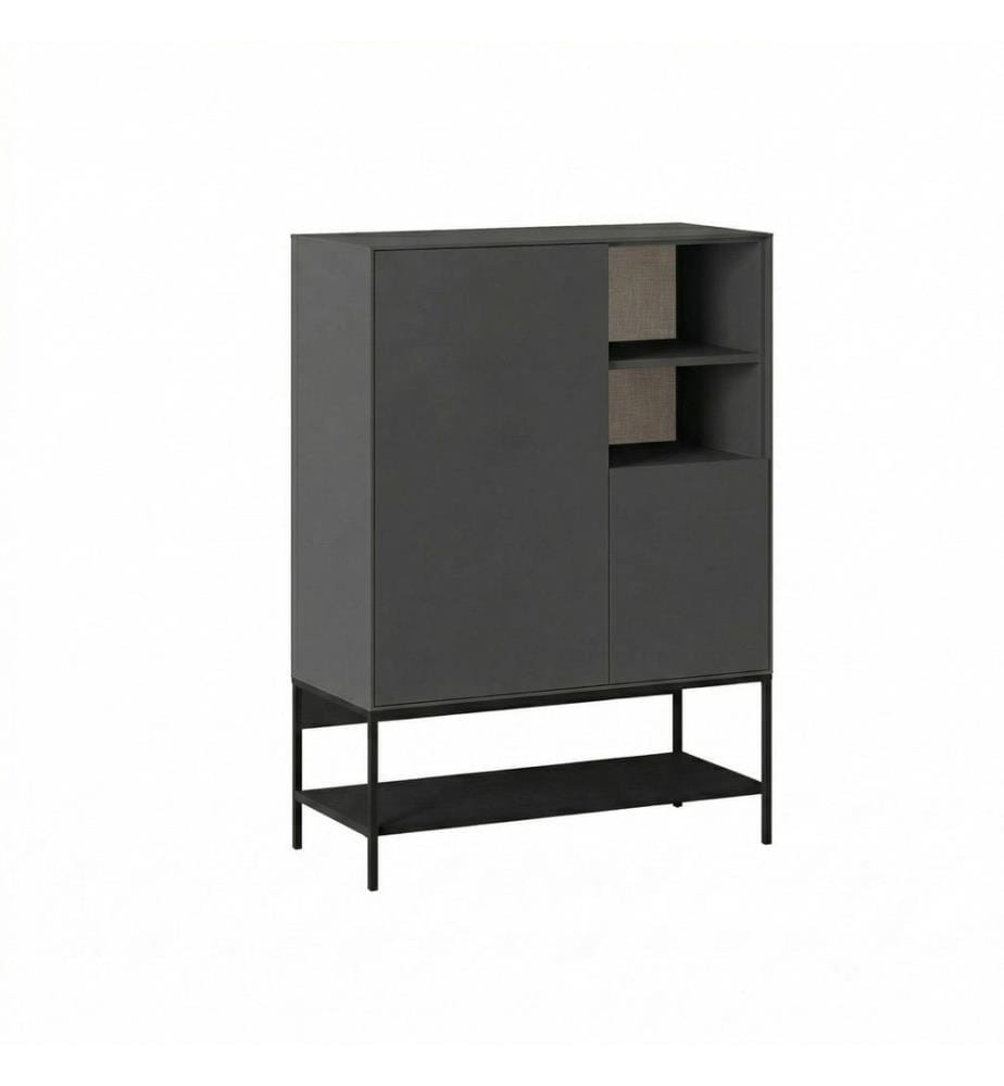 Sideboard – Anthrazit / Schwarz
