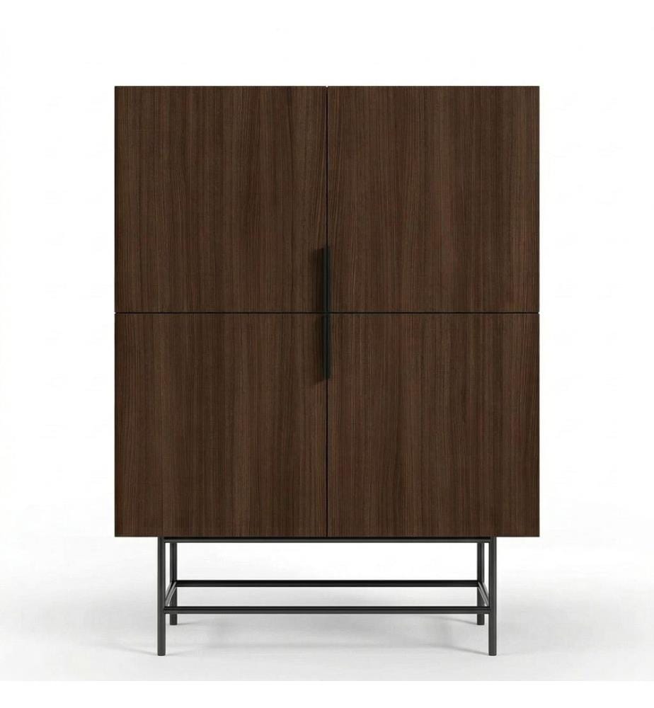 Sideboard – Nussbaum / Schwarz