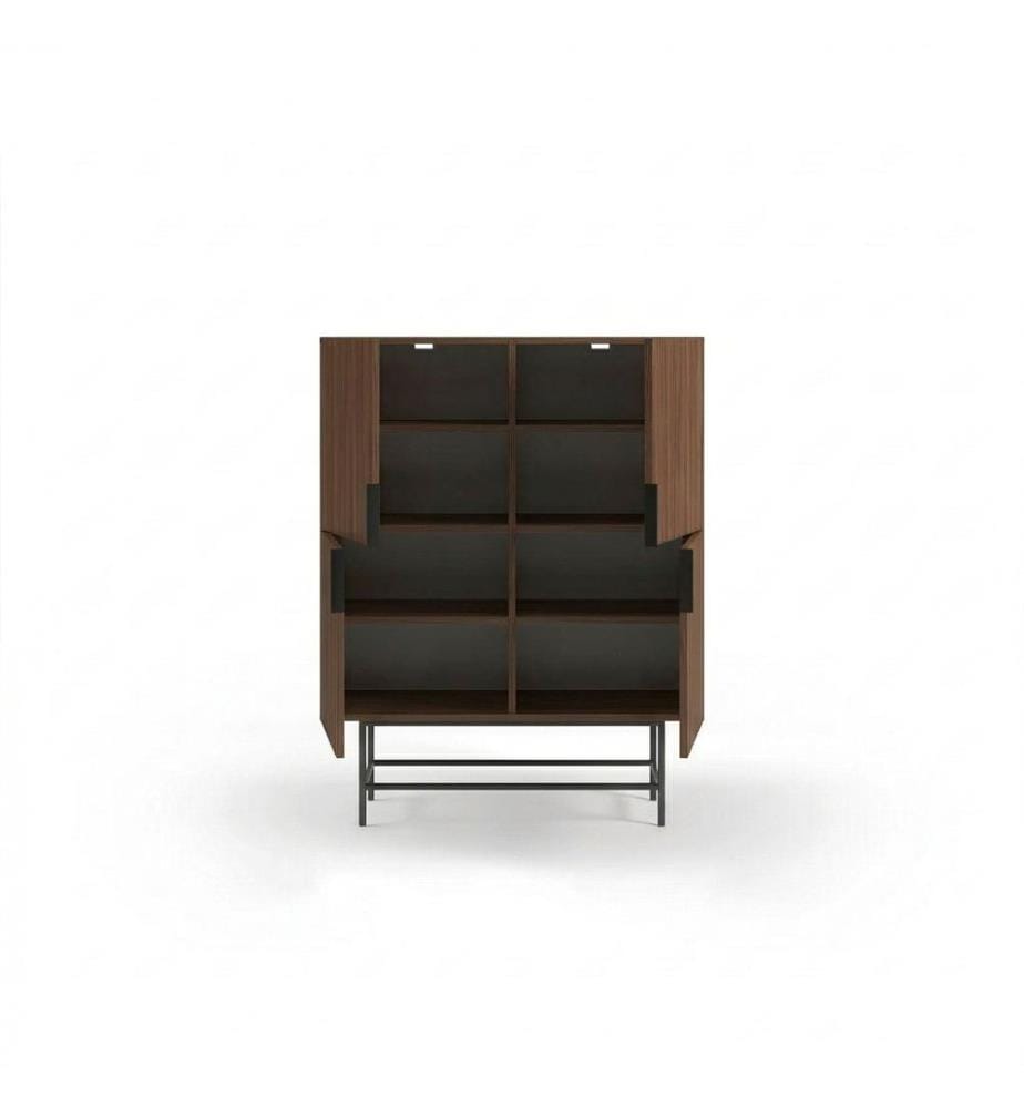 Sideboard – Nussbaum / Schwarz
