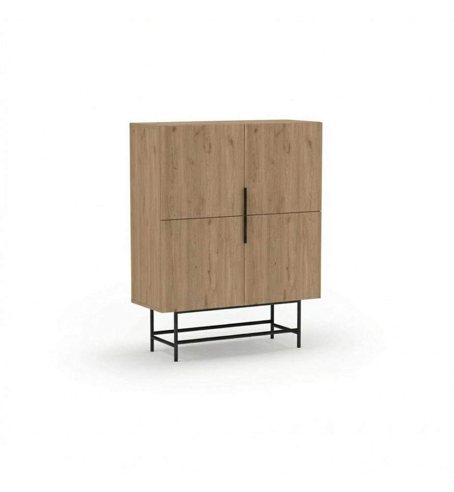 Sideboard – Eiche / Schwarz