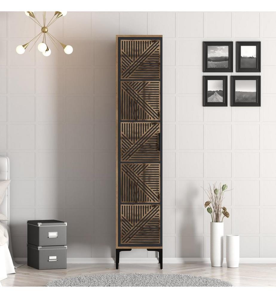 Schrank – Nussbaum / Anthrazit