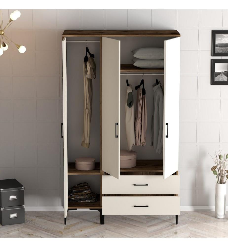 Schrank – Nussbaum / Creme