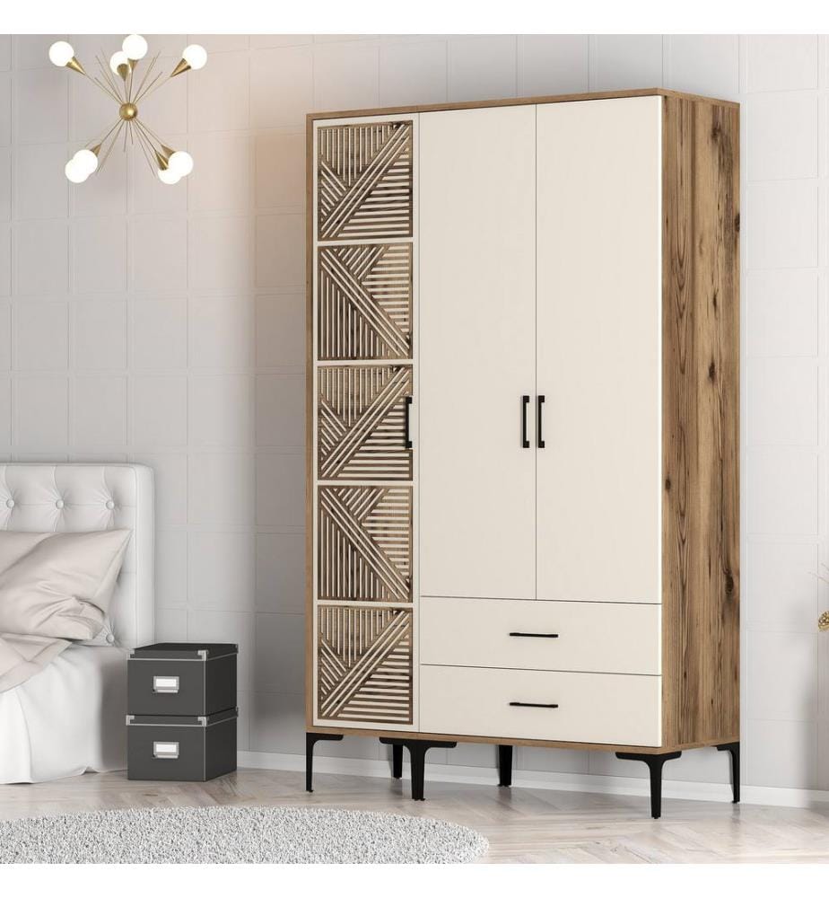 Schrank – Nussbaum / Creme