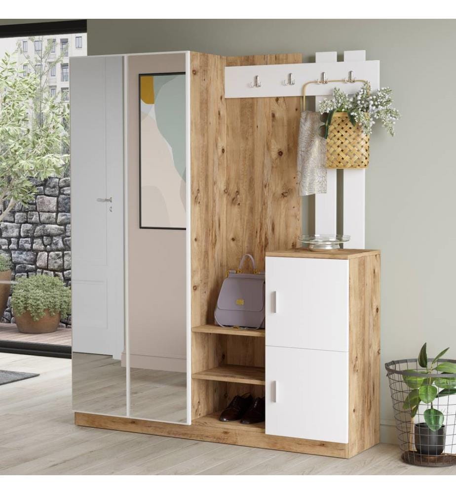 Coat Rack - Atlantic Pine / White