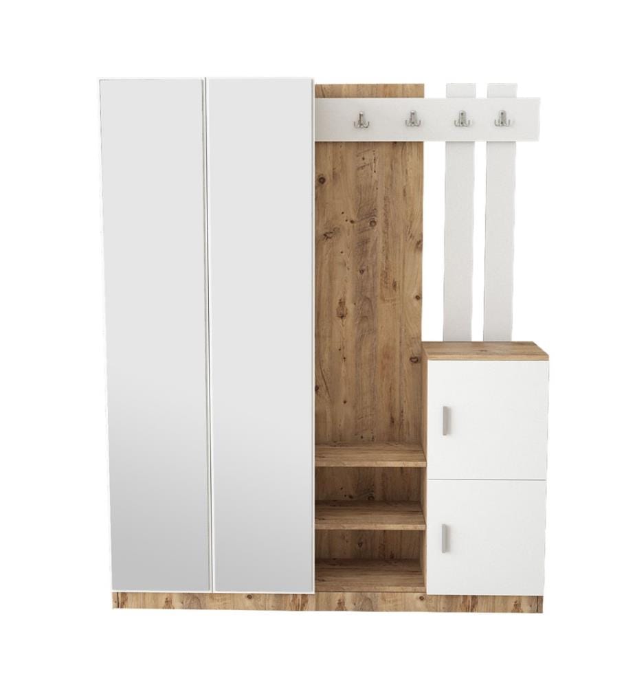 Coat Rack - Atlantic Pine / White