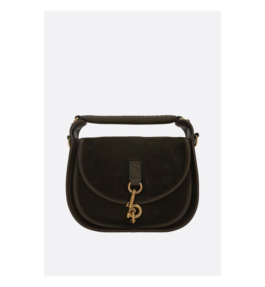 B Clip Kleine Kuriertasche aus Wildleder - Weald