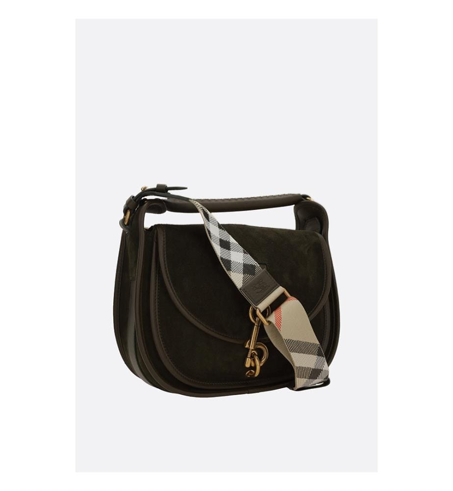 B Clip Kleine Kuriertasche aus Wildleder - Weald
