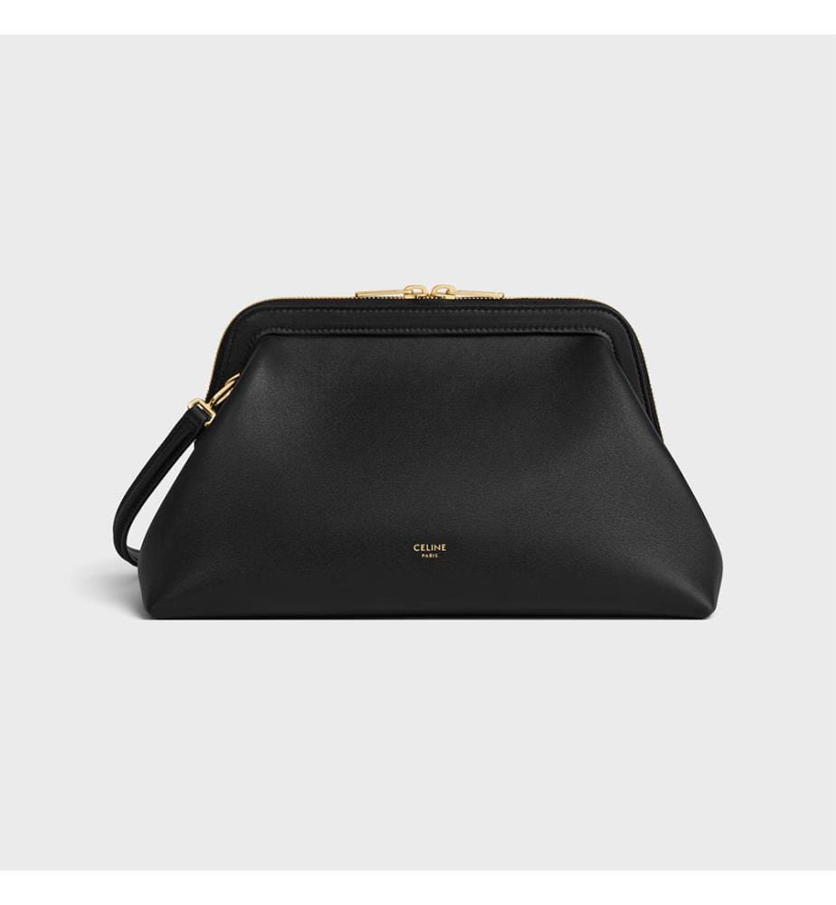 Suede calfskin bag – Black