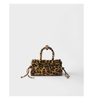 Bonnie Mini bedruckte Lederhandtasche - Miele