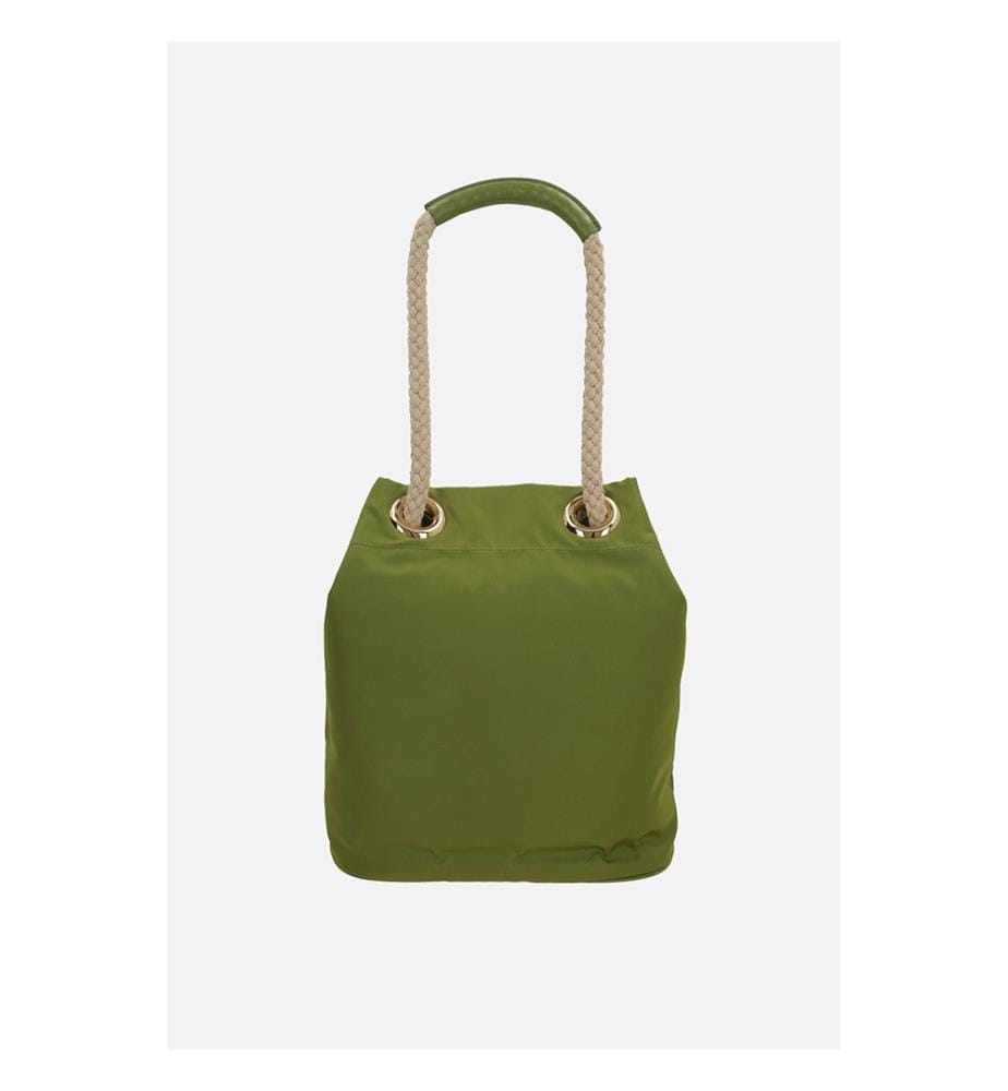 Kleine Prada Mariner Re-Nylon Eimertasche - Grün