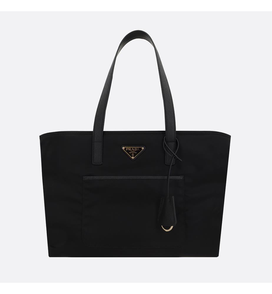 Wickeltasche aus Re-Nylon – Schwarz