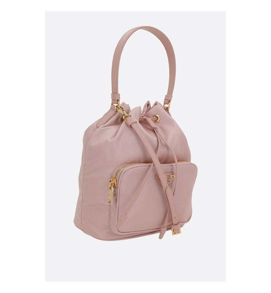 Re-Nylon Duet Bucket Bag - Pink