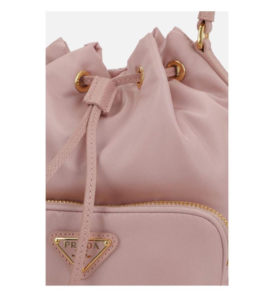 Re-Nylon Duet Bucket Bag - Pink