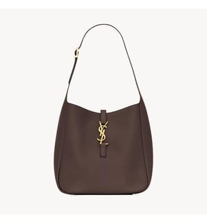 Le 5 à 7 Supple Small Tasche aus genarbtem Leder - Braun
