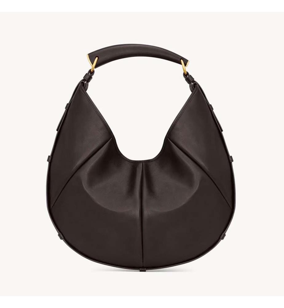Mombasa Medium Leather Hobo Bag - Chocolate