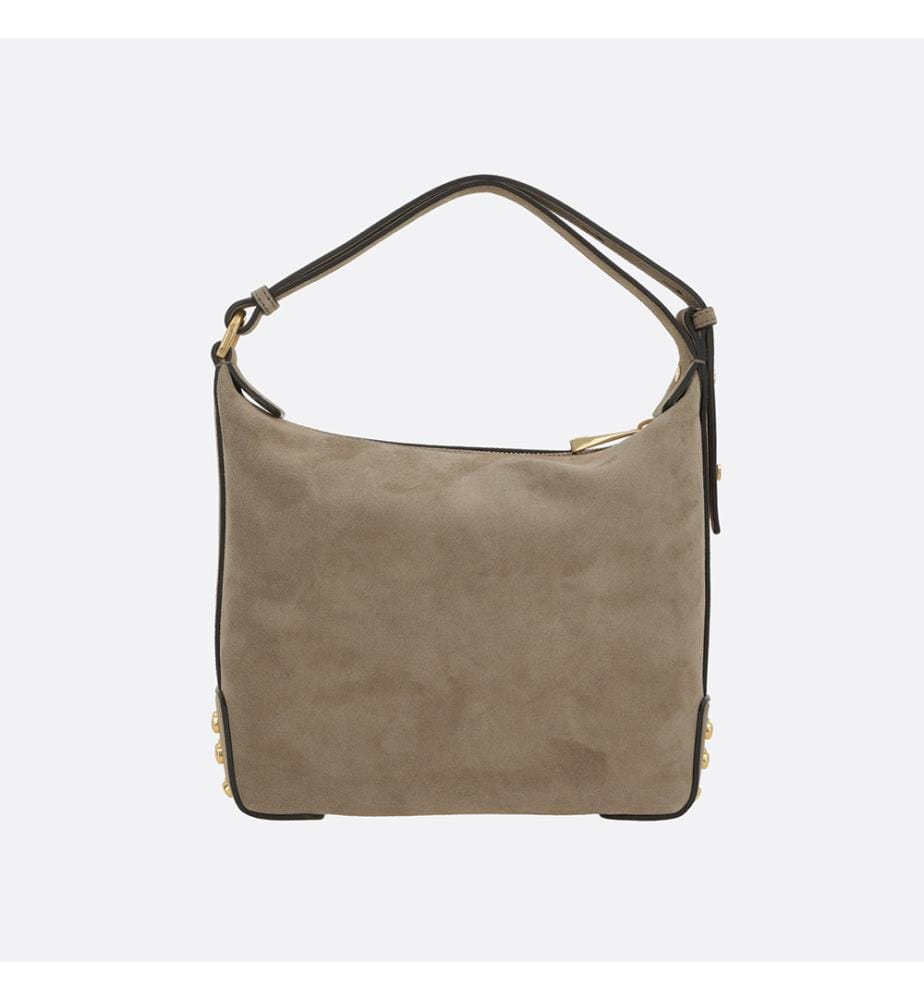 Suede hobo bag - Coca-Moka