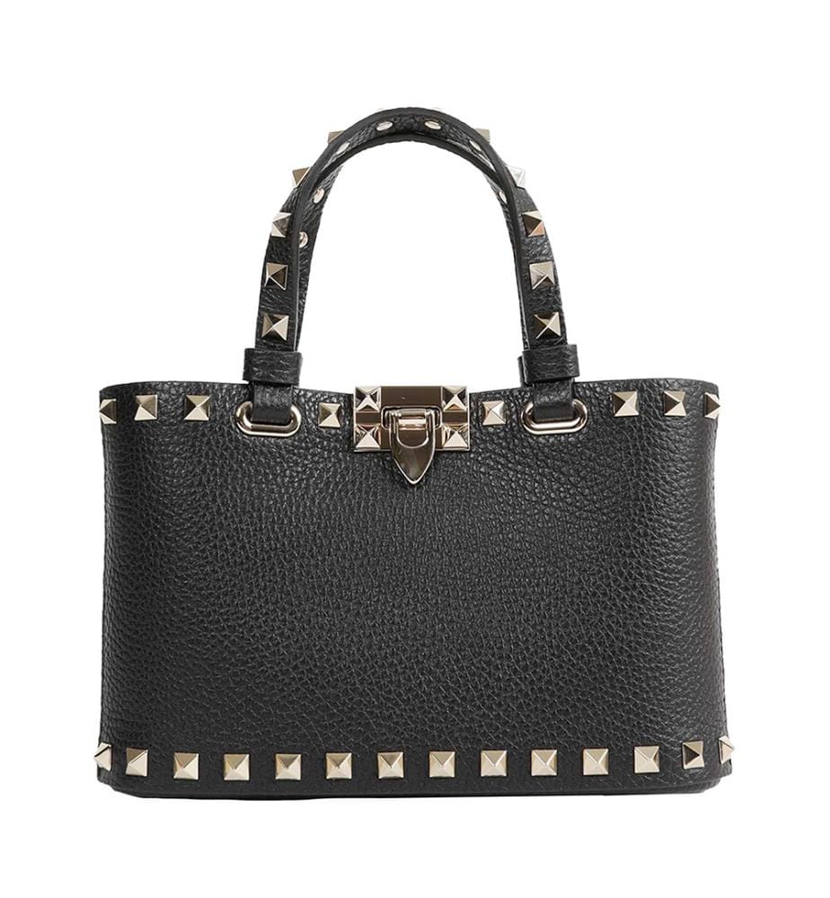 Rockstud-Tragetasche – Schwarz