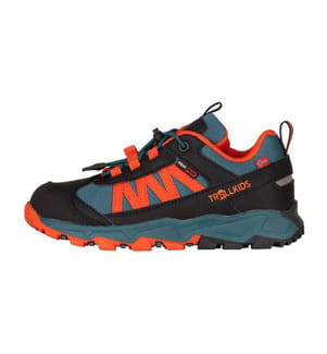 Wasserdichte Wanderschuhe - stürmisch blau/flammend orange/schwarz