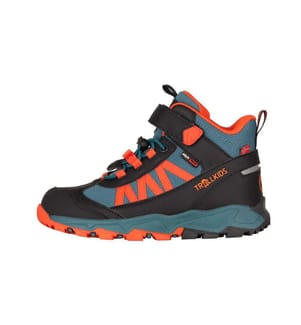 Wasserdichte Wanderschuhe - stürmisch blau/flammend orange/schwarz