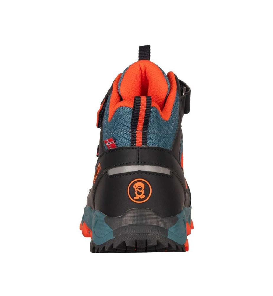 Wasserdichte Wanderschuhe - stürmisch blau/flammend orange/schwarz