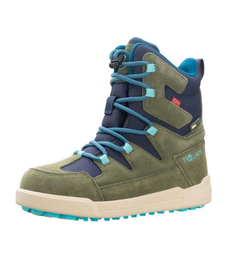 Finnmark Winterstiefel - tannengrün und mystisch blau