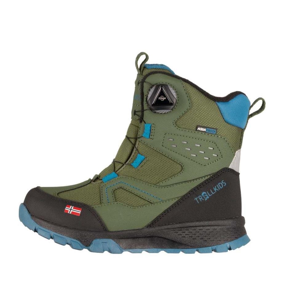 Kirkenes Winterstiefel - tannengrün und dunkelmarine