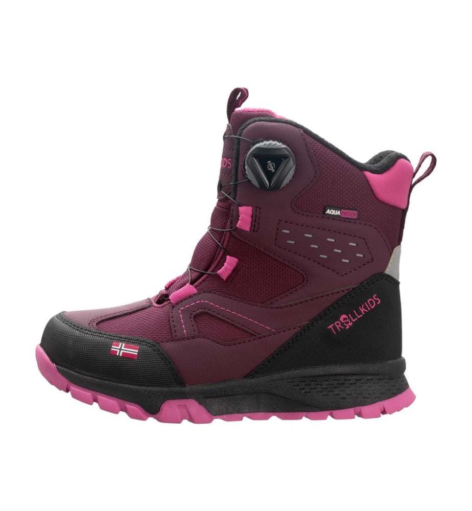 Chaussures d'hiver imperméables - redwood/magenta