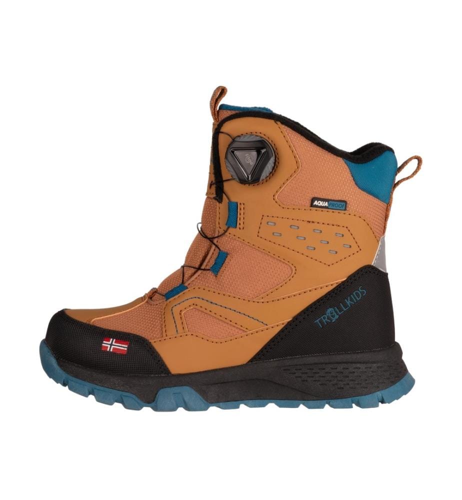 Kinder-Winterstiefel von Kirkenes – Mandel & Dunkelblau