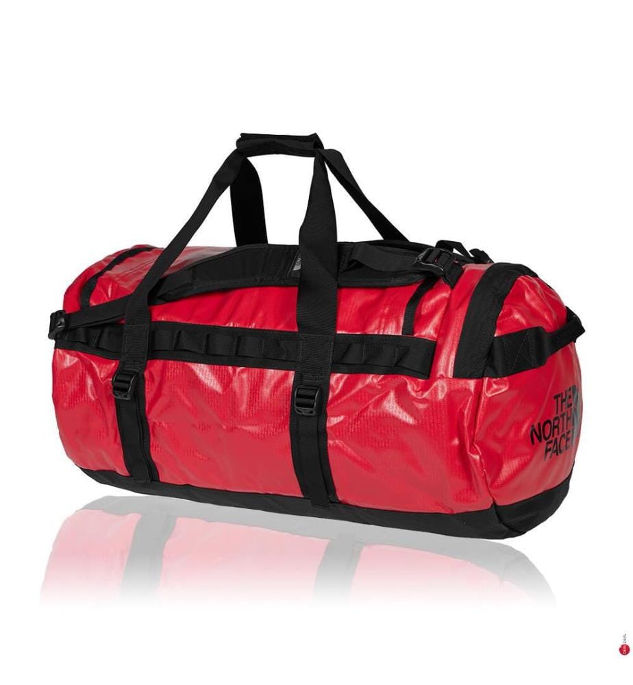 Duffel Bag Base Camp M - 71 L - Schwarz und Rot