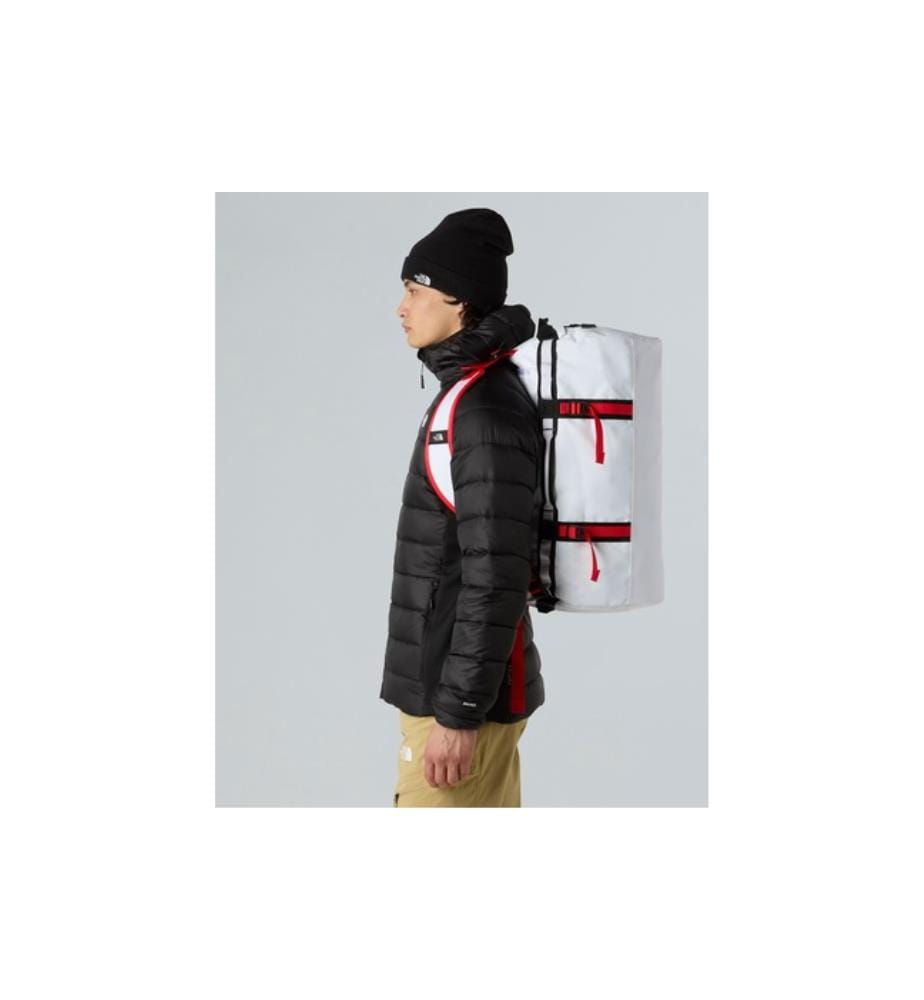 Base Camp 50L Reisetasche – S – Weiss, Schwarz und Rot