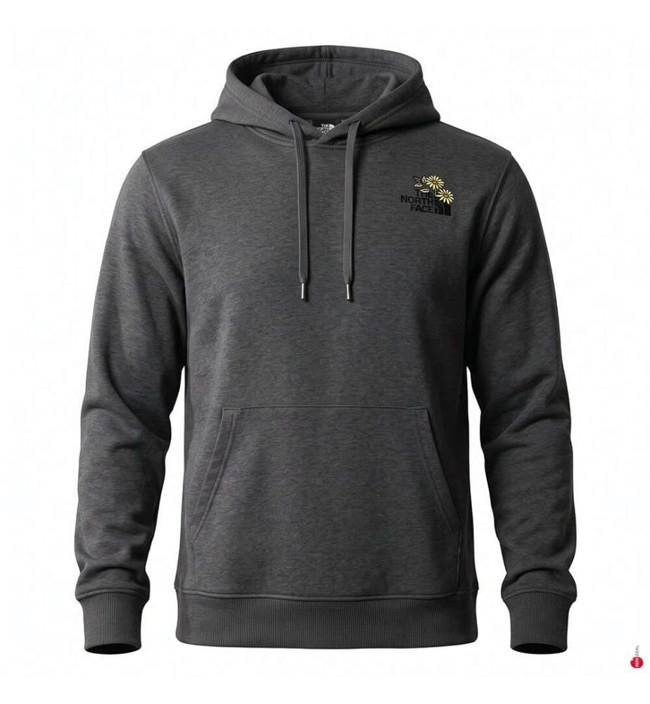 Hoodie „Flower Dome“ – Anthrazit