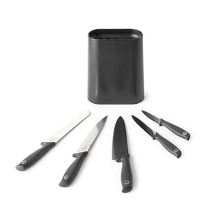 Messerblock Mit Messern Tasty - Silber