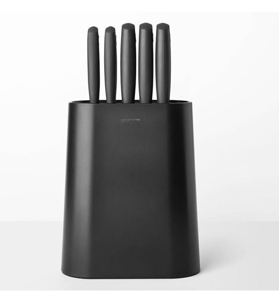 Knife Block With Tasty Knives - Dark Grey
